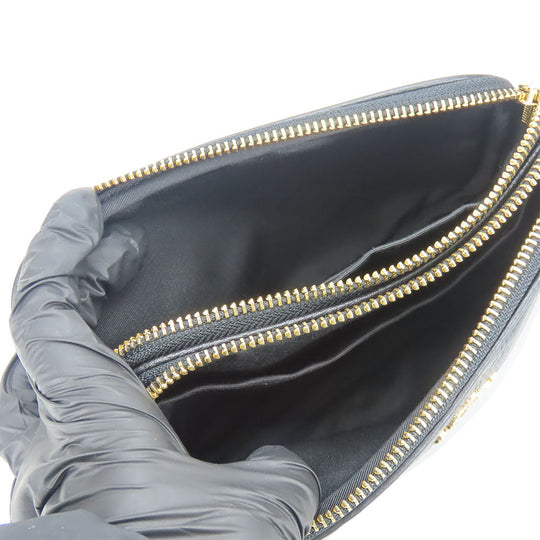 COACH Shoulder Bag F30259 leather black Women Used Authentic