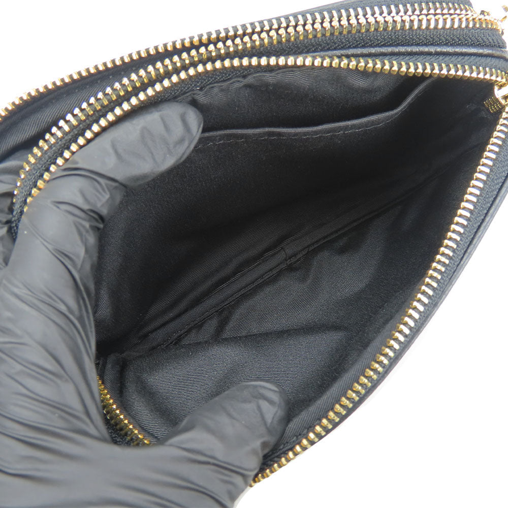 COACH Shoulder Bag F30259 leather black Women Used Authentic