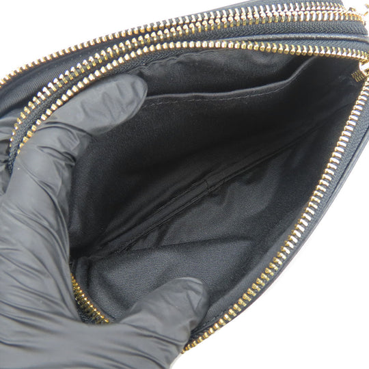 COACH Shoulder Bag F30259 leather black Women Used Authentic