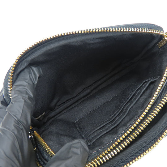 COACH Shoulder Bag F30259 leather black Women Used Authentic