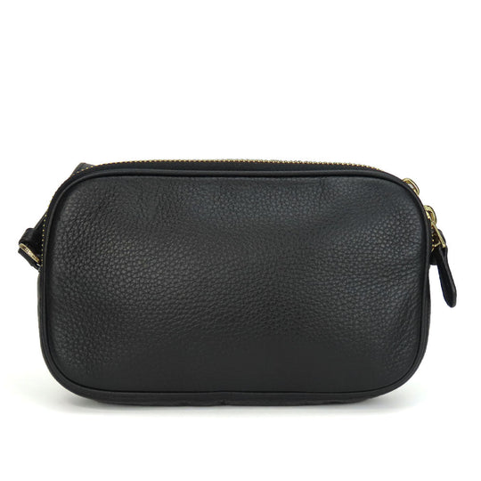 COACH Shoulder Bag F30259 leather black Women Used Authentic