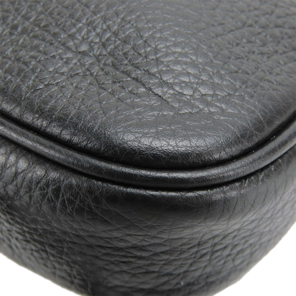 COACH Shoulder Bag F30259 leather black Women Used Authentic