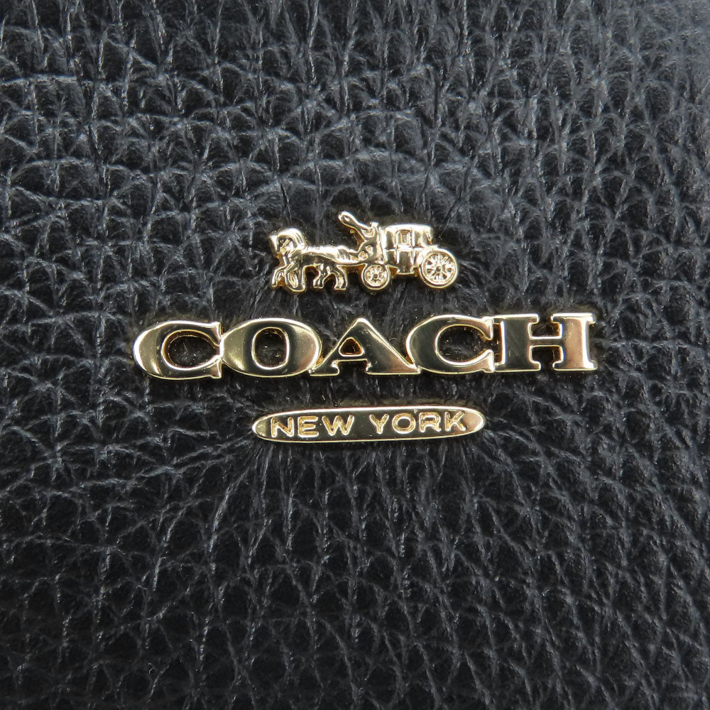 COACH Shoulder Bag F30259 leather black Women Used Authentic