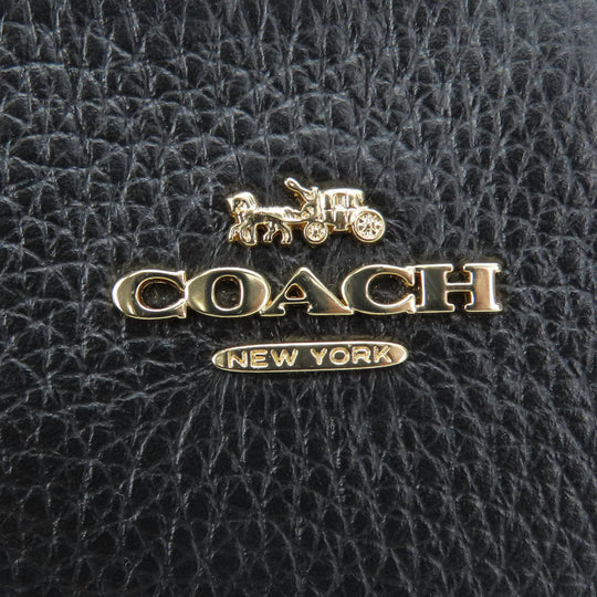 COACH Shoulder Bag F30259 leather black Women Used Authentic