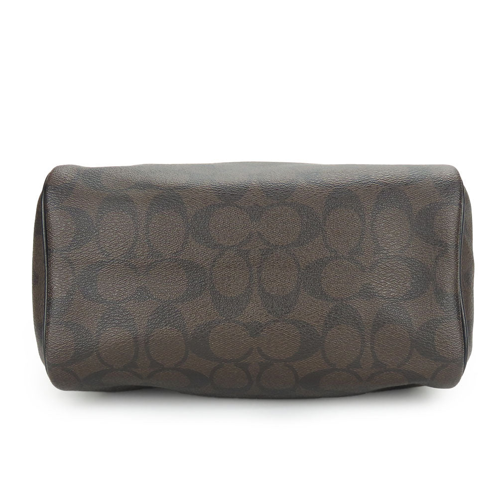 COACH Handbag F58312 leather Brown Women Used Authentic