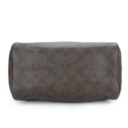 COACH Handbag F58312 leather Brown Women Used Authentic