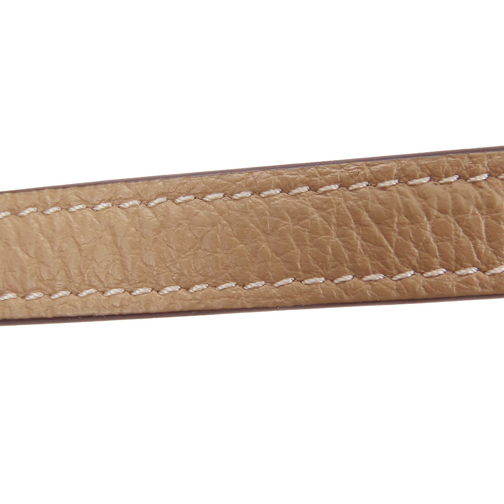 COACH Shoulder Bag CQ875 leather beige Mini Jamie Women Used Authentic