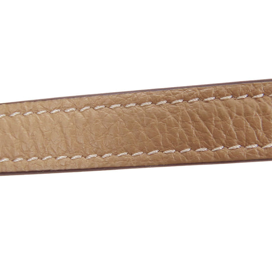 COACH Shoulder Bag CQ875 leather beige Mini Jamie Women Used Authentic