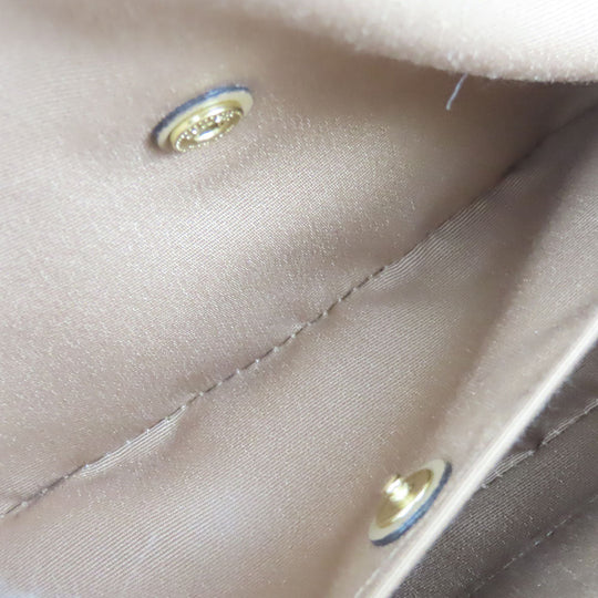 COACH Shoulder Bag CQ875 leather beige Mini Jamie Women Used Authentic