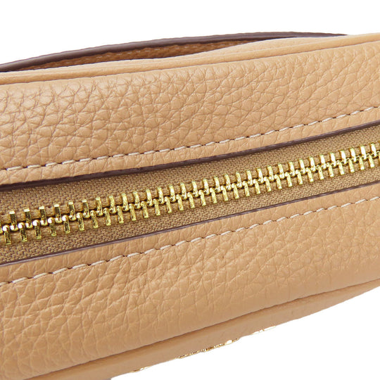 COACH Shoulder Bag CQ875 leather beige Mini Jamie Women Used Authentic