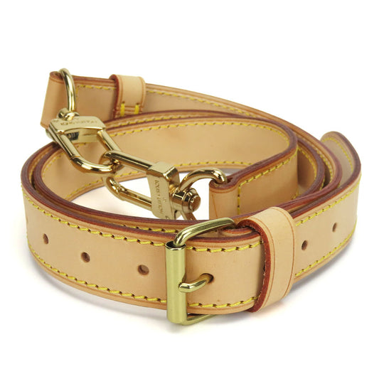 LOUIS VUITTON Shoulder strap Nume leather beige Women Used Authentic
