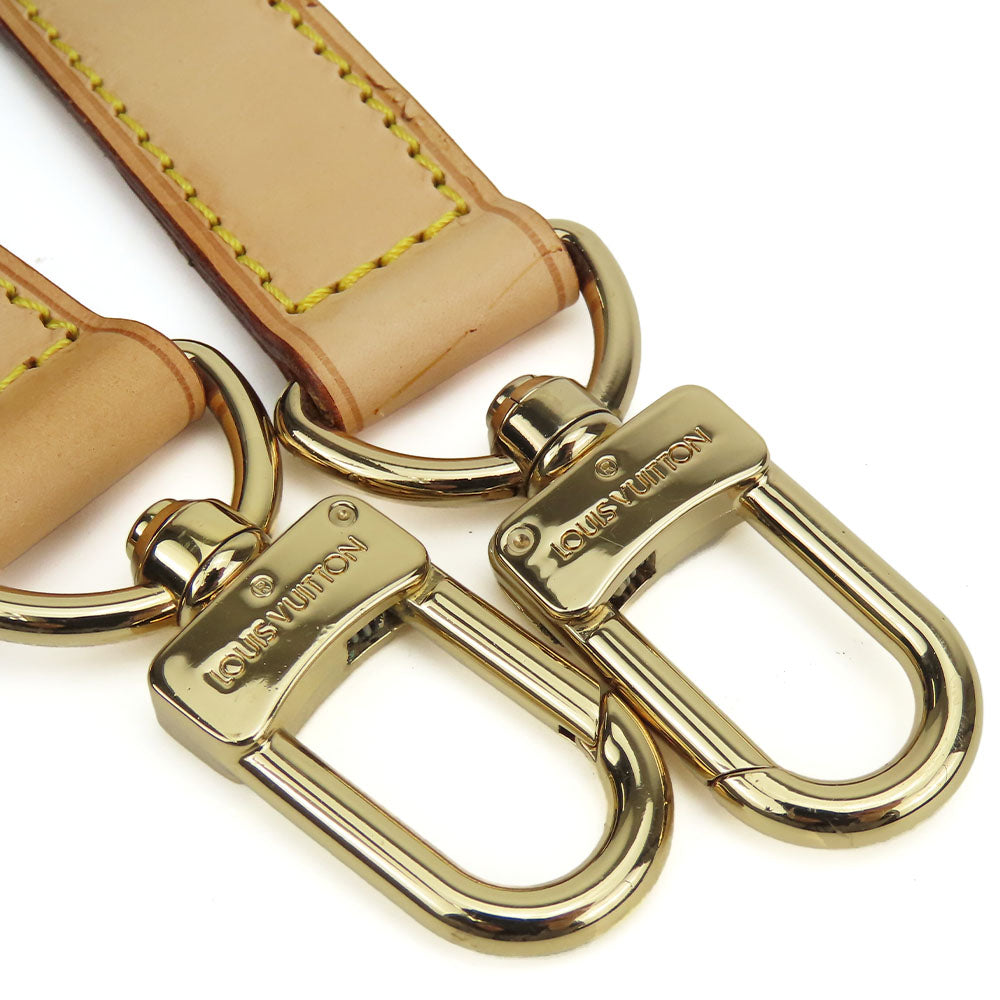 LOUIS VUITTON Shoulder strap Nume leather beige Women Used Authentic