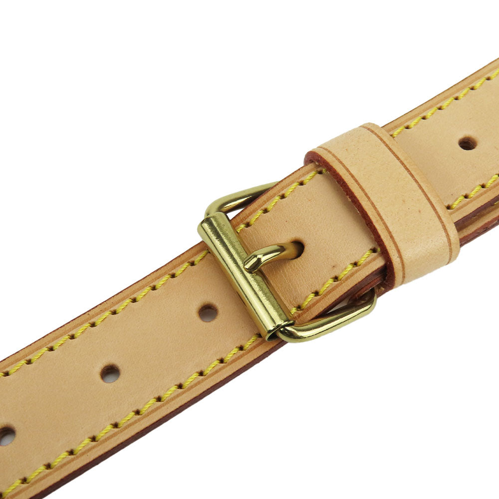 LOUIS VUITTON Shoulder strap Nume leather beige Women Used Authentic