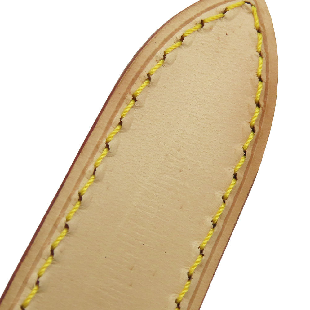 LOUIS VUITTON Shoulder strap Nume leather beige Women Used Authentic