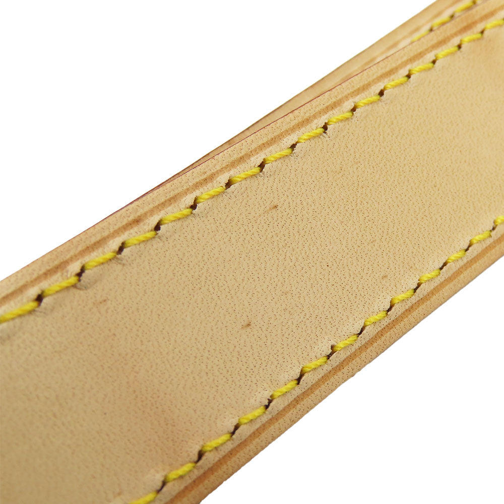 LOUIS VUITTON Shoulder strap Nume leather beige Women Used Authentic
