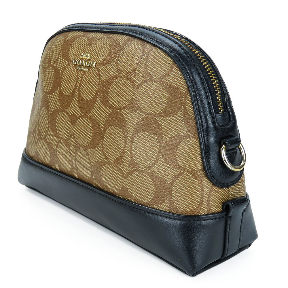 COACH Shoulder Bag F76674 PVC, Leather Brown Women Used Authentic