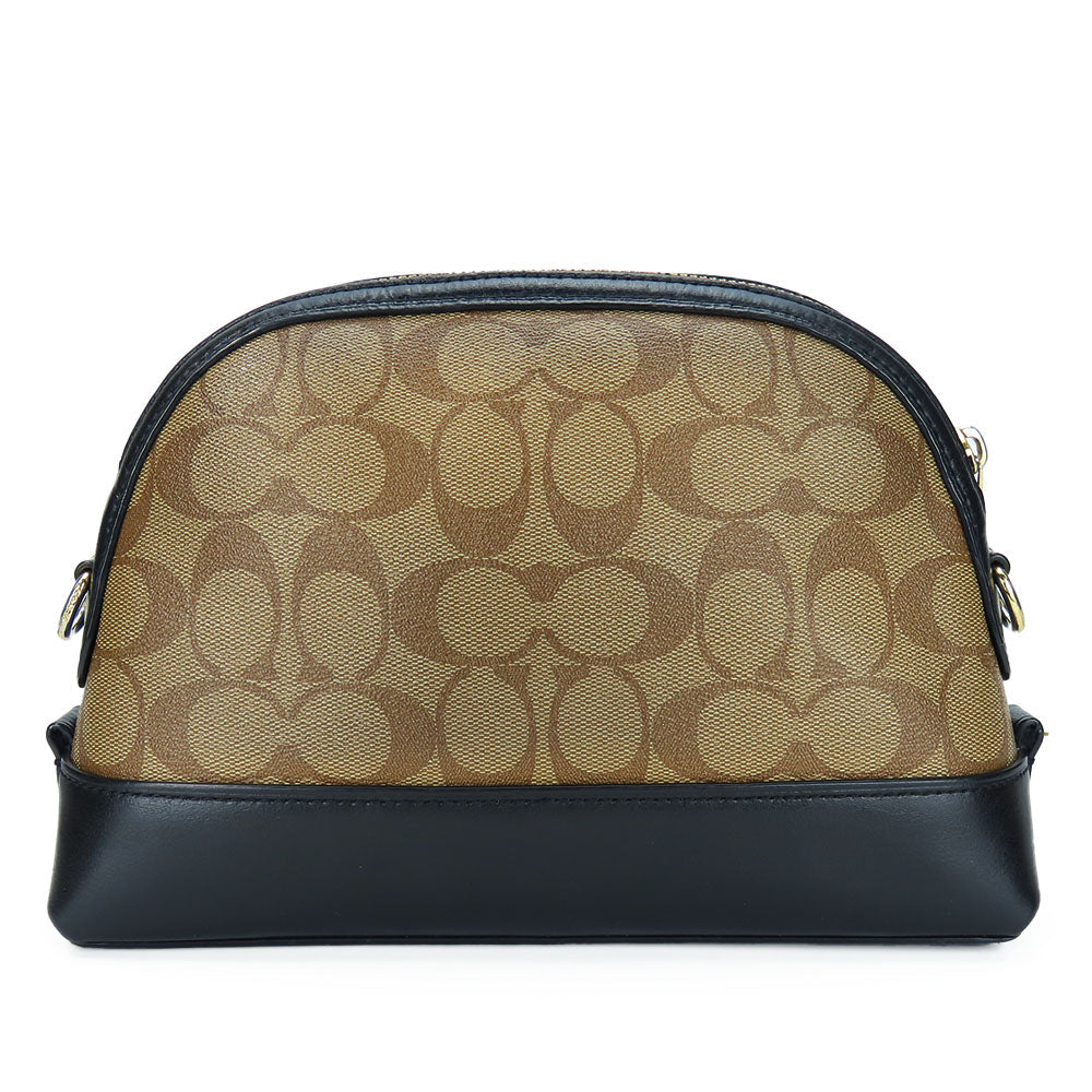 COACH Shoulder Bag F76674 PVC, Leather Brown Women Used Authentic