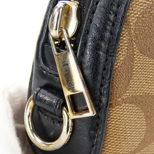 COACH Shoulder Bag F76674 PVC, Leather Brown Women Used Authentic