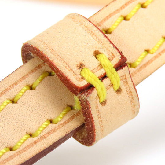LOUIS VUITTON Shoulder strap Nume leather beige Women Used Authentic