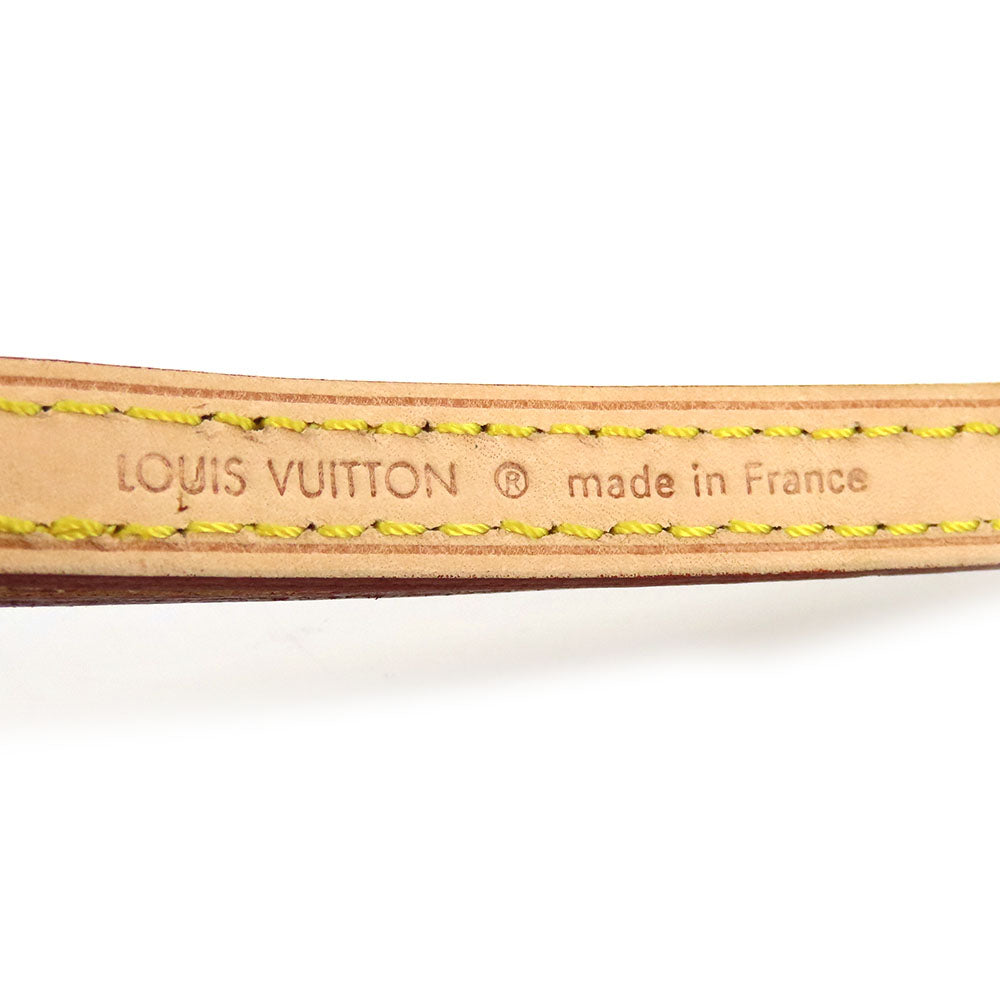 LOUIS VUITTON Shoulder strap Nume leather beige Women Used Authentic