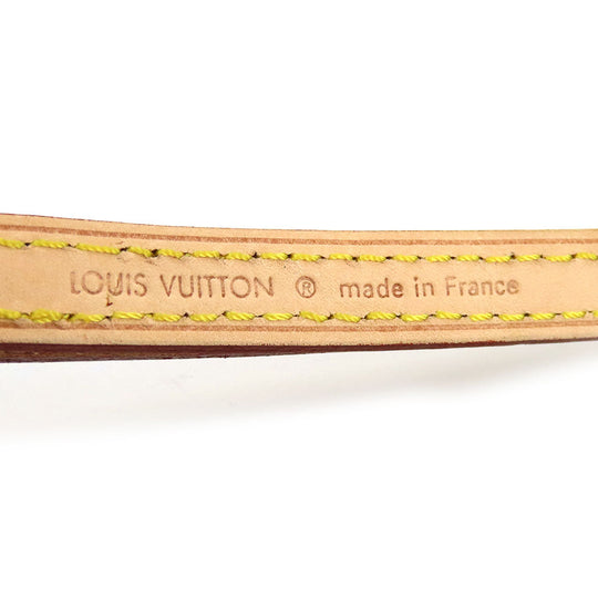 LOUIS VUITTON Shoulder strap Nume leather beige Women Used Authentic