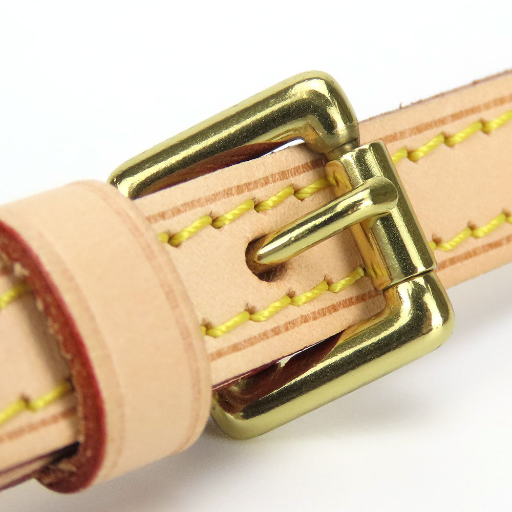 LOUIS VUITTON Shoulder strap Nume leather beige Women Used Authentic
