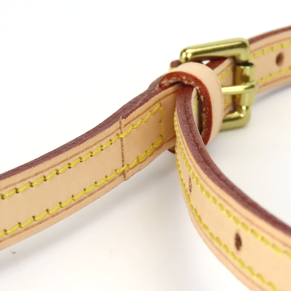LOUIS VUITTON Shoulder strap Nume leather beige Women Used Authentic