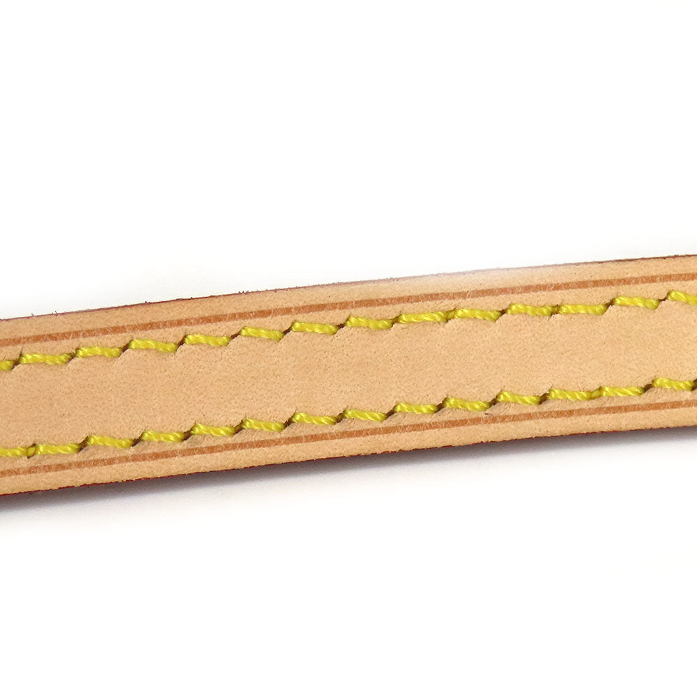 LOUIS VUITTON Shoulder strap Nume leather beige Women Used Authentic