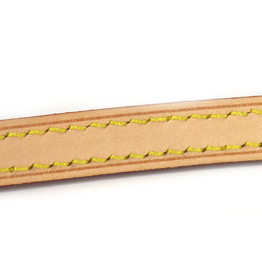 LOUIS VUITTON Shoulder strap Nume leather beige Women Used Authentic