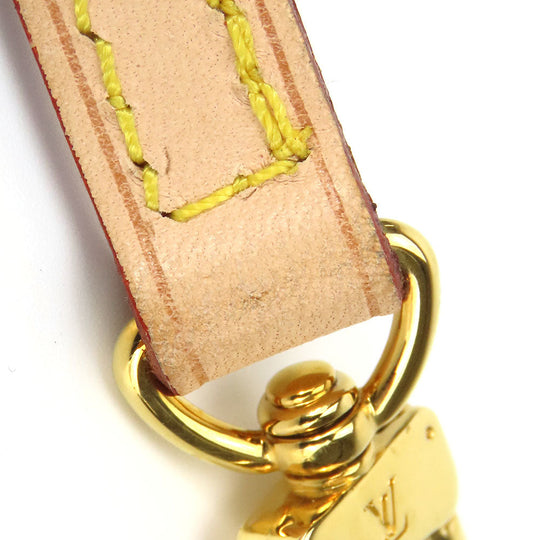 LOUIS VUITTON Shoulder strap Nume leather beige Women Used Authentic