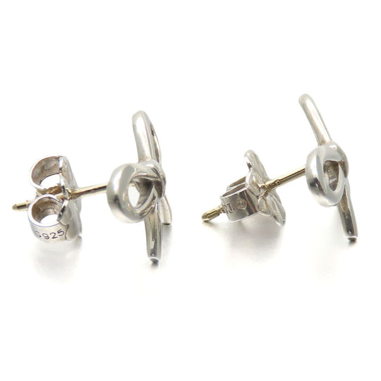 TIFFANY&Co. Pierce Silver925 Silver Bow ribbon Women Used Authentic