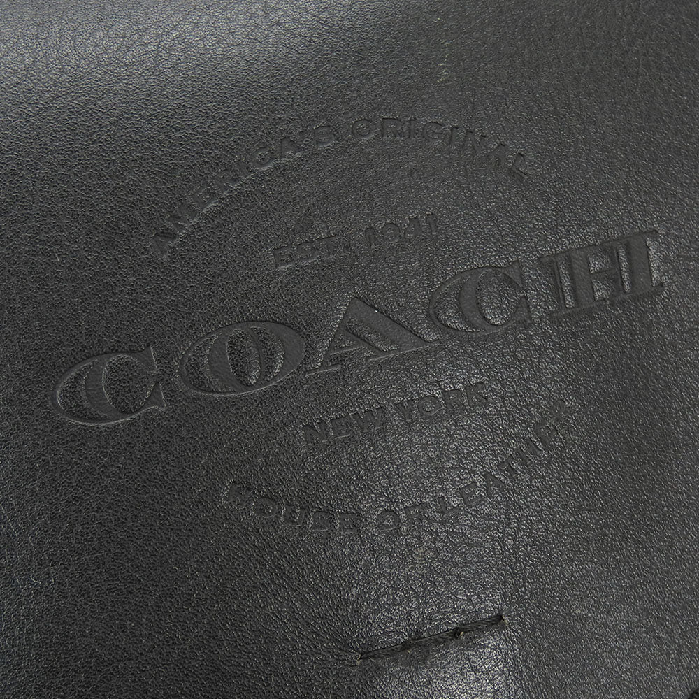 COACH Shoulder Bag F59723 leather black Women Used Authentic