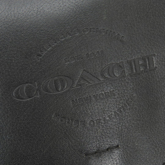 COACH Shoulder Bag F59723 leather black Women Used Authentic