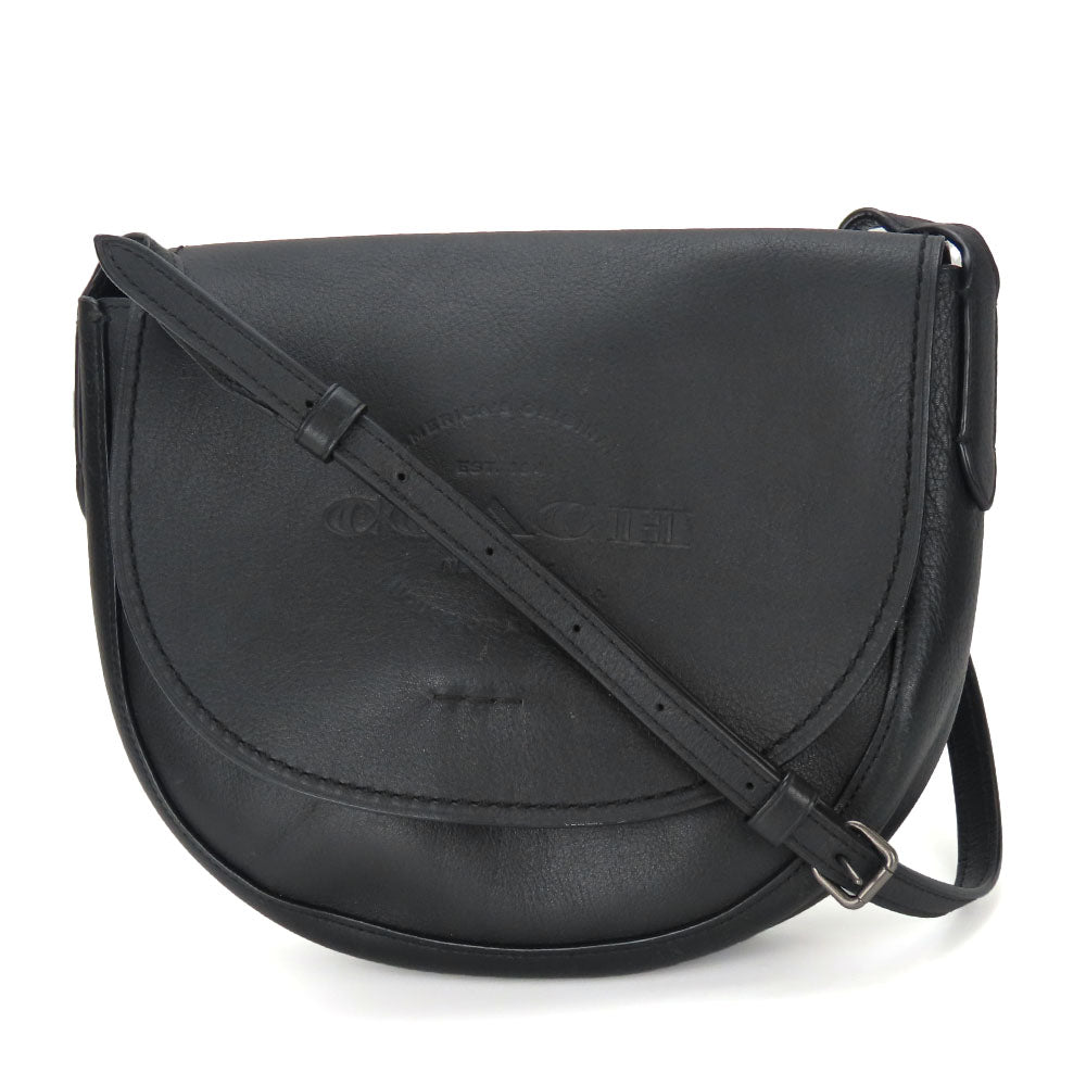 COACH Shoulder Bag F59723 leather black Women Used Authentic