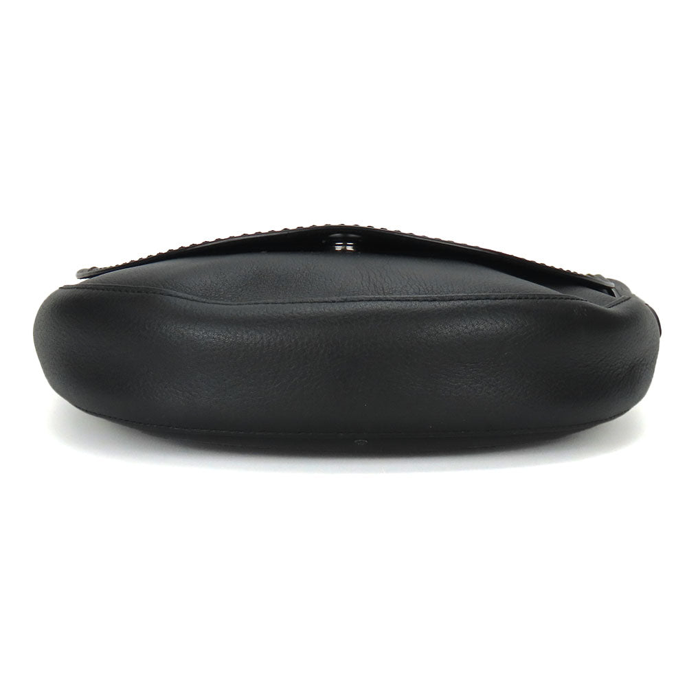 COACH Shoulder Bag F59723 leather black Women Used Authentic