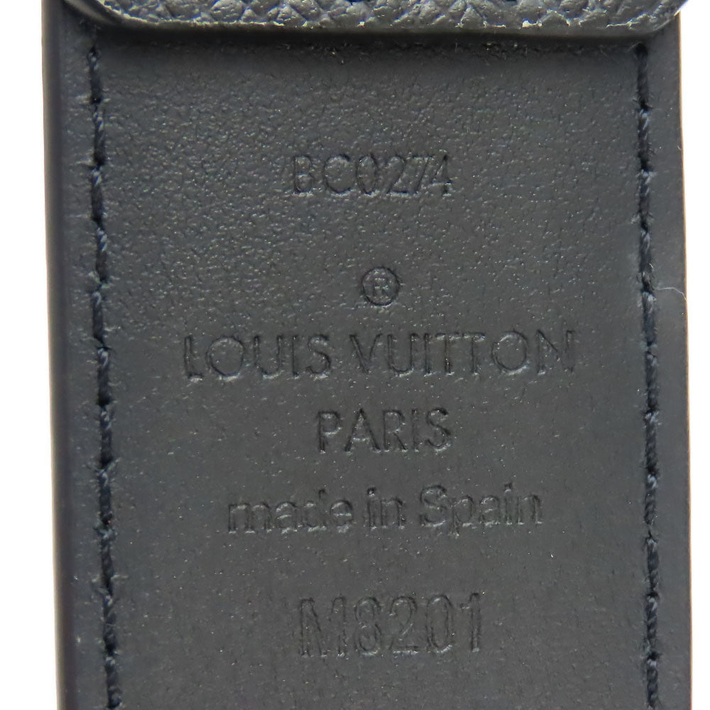 LOUIS VUITTON belt M8201 Taiga Noir Belt Pont Neuf 35MM