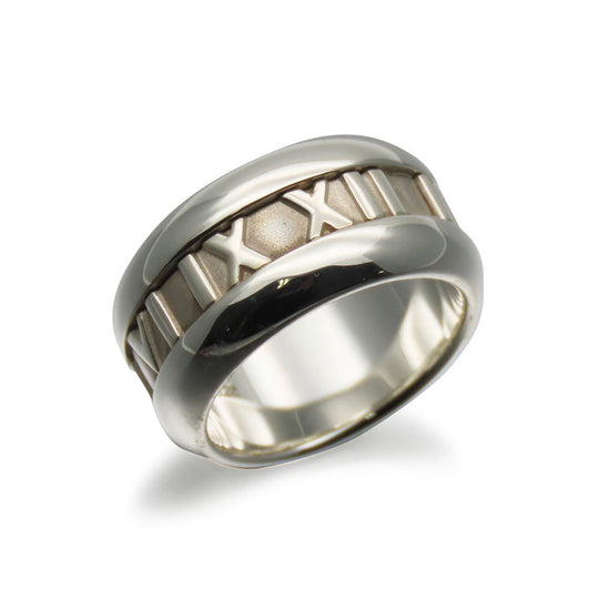 TIFFANY&Co. Ring Silver925 Silver Atlas Women Used Authentic