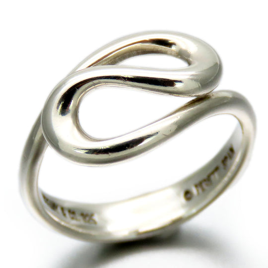 TIFFANY&Co. Ring Silver925 Silver Open wave Women Used Authentic