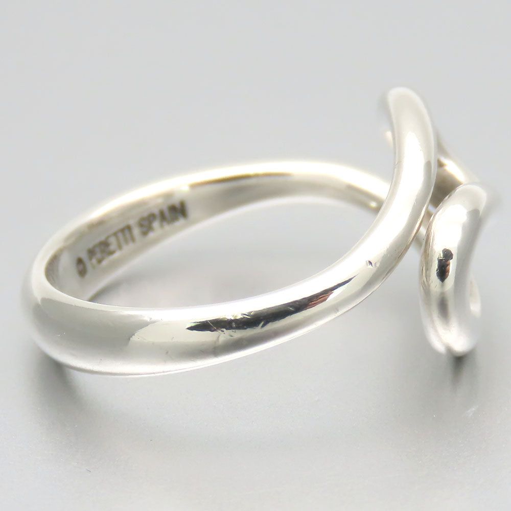 TIFFANY&Co. Ring Silver925 Silver Open wave Women Used Authentic