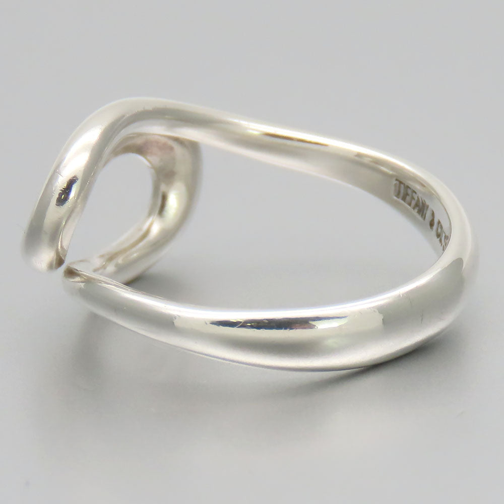 TIFFANY&Co. Ring Silver925 Silver Open wave Women Used Authentic