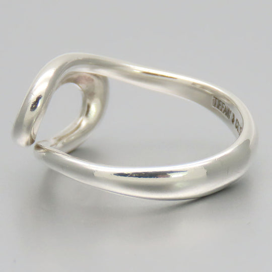 TIFFANY&Co. Ring Silver925 Silver Open wave Women Used Authentic