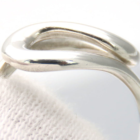TIFFANY&Co. Ring Silver925 Silver Open wave Women Used Authentic