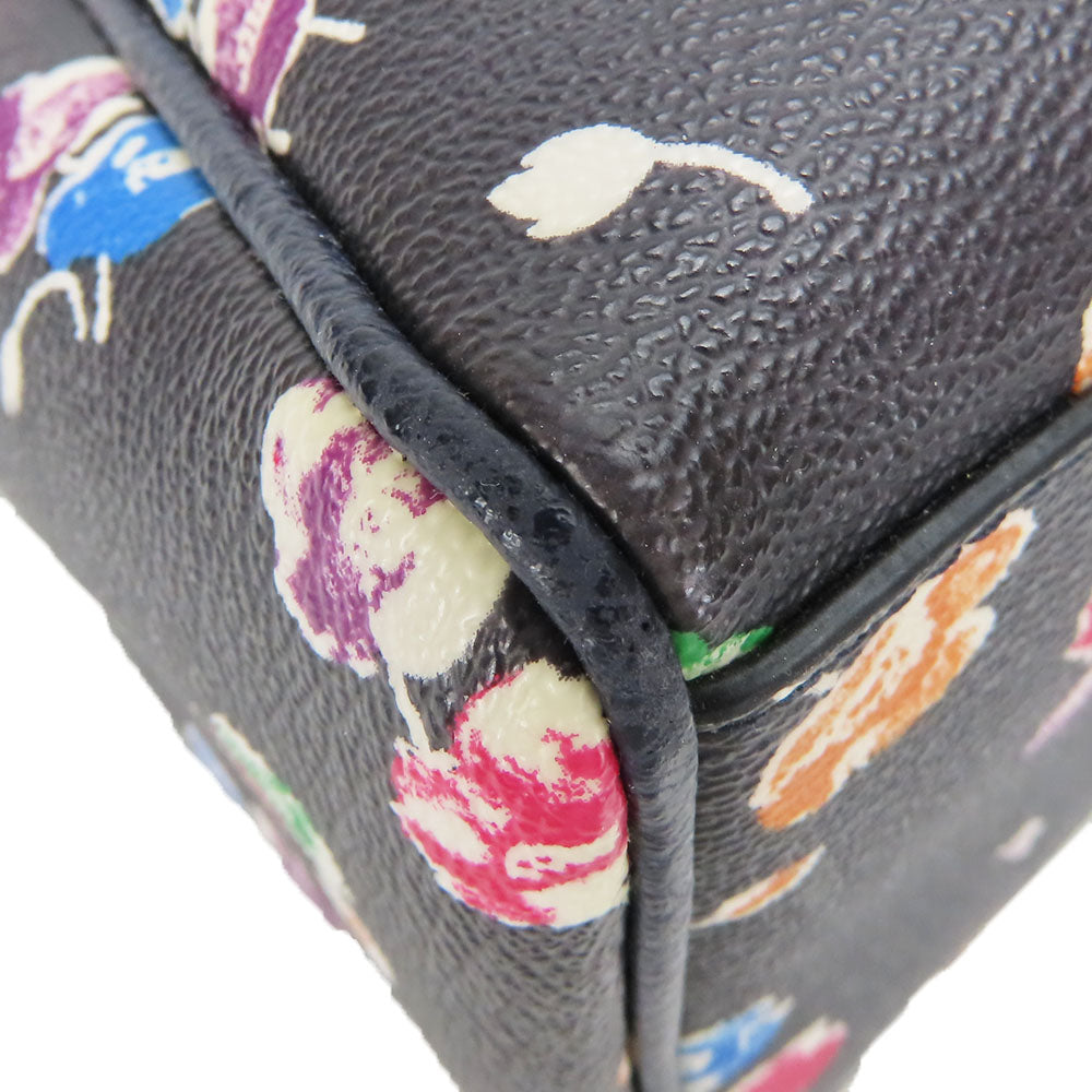 COACH Handbag F37491 Leather, PVC black Women Used Authentic