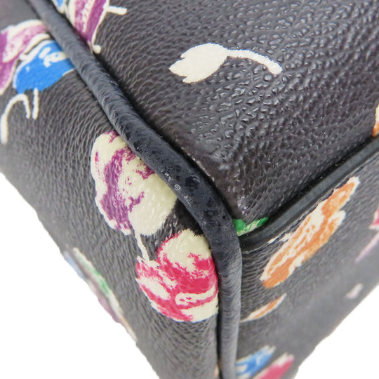 COACH Handbag F37491 Leather, PVC black Women Used Authentic