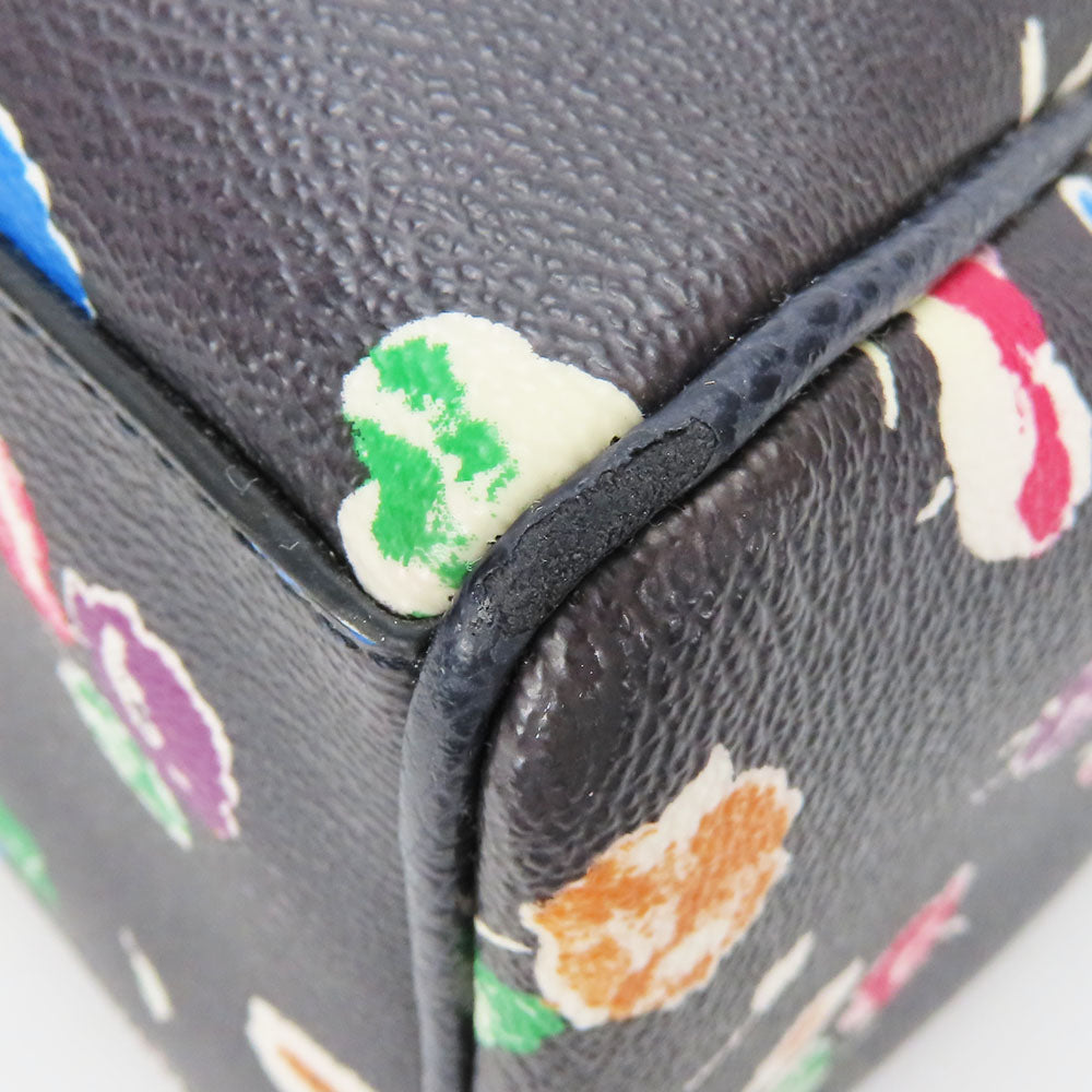 COACH Handbag F37491 Leather, PVC black Women Used Authentic