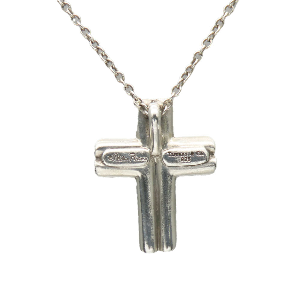 TIFFANY&Co. Necklace Silver925 Silver Tenderness Heart Cross Women Used Authentic