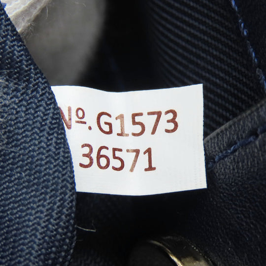 COACH Tote Bag 36571 leather Navy Crosby Carryall Women Used Authentic