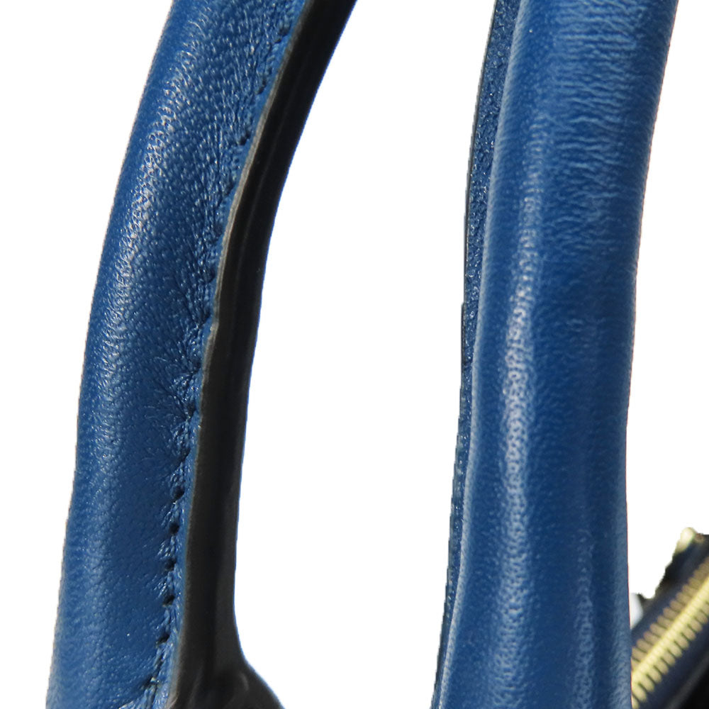 COACH Tote Bag 36571 leather Navy Crosby Carryall Women Used Authentic