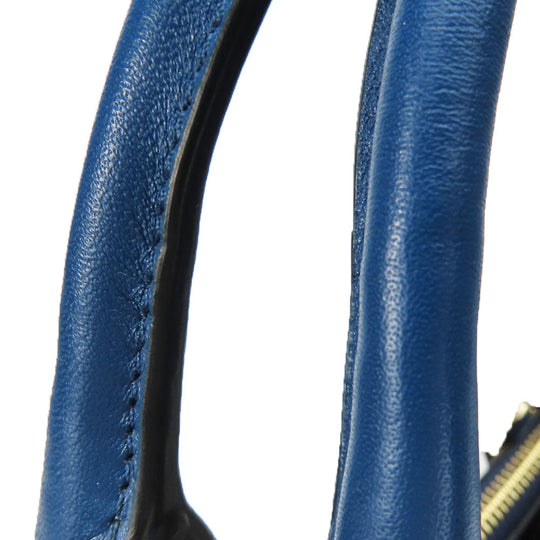 COACH Tote Bag 36571 leather Navy Crosby Carryall Women Used Authentic