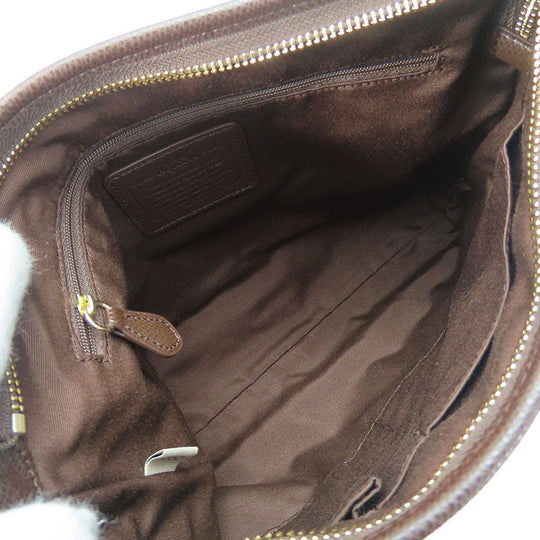 COACH Shoulder Bag F55363 Canvas, Leather Brown Women Used Authentic